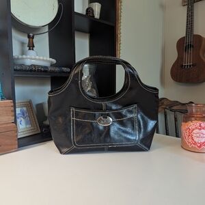Nine West Vintage Black Micro Bucket Bag